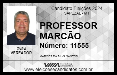 Candidato PROFESSOR MARCÃO 2024 - SAPEZAL - Eleições