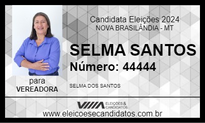 Candidato SELMA SANTOS 2024 - NOVA BRASILÂNDIA - Eleições