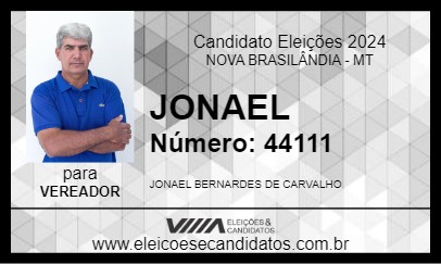 Candidato JONAEL 2024 - NOVA BRASILÂNDIA - Eleições