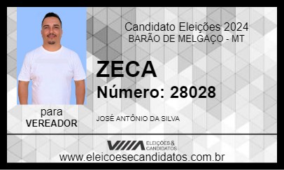 Candidato ZECA 2024 - BARÃO DE MELGAÇO - Eleições