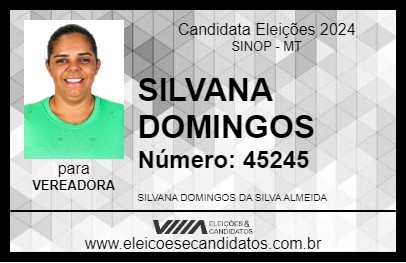 Candidato SILVANA DOMINGOS 2024 - SINOP - Eleições