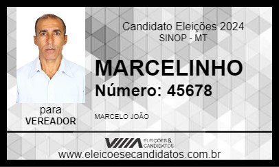 Candidato MARCELINHO 2024 - SINOP - Eleições