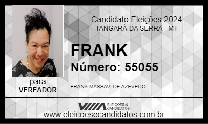 Candidato FRANK 2024 - TANGARÁ DA SERRA - Eleições