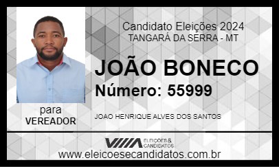 Candidato JOÃO BONECO 2024 - TANGARÁ DA SERRA - Eleições