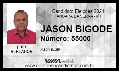 Candidato JASON BIGODE 2024 - TANGARÁ DA SERRA - Eleições