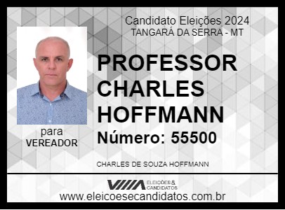 Candidato PROFESSOR CHARLES HOFFMANN 2024 - TANGARÁ DA SERRA - Eleições