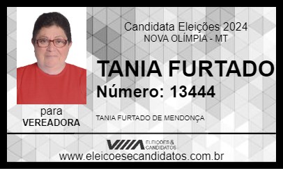 Candidato TANIA FURTADO 2024 - NOVA OLÍMPIA - Eleições