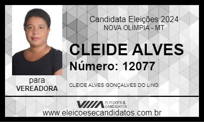 Candidato CLEIDE ALVES 2024 - NOVA OLÍMPIA - Eleições