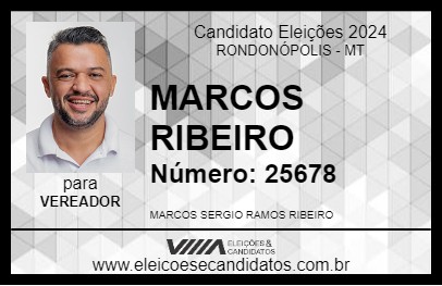 Candidato MARCOS RIBEIRO 2024 - RONDONÓPOLIS - Eleições