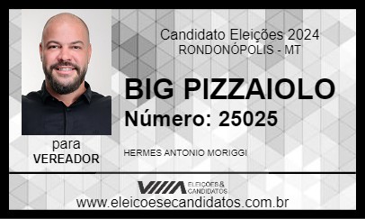 Candidato BIG PIZZAIOLO 2024 - RONDONÓPOLIS - Eleições