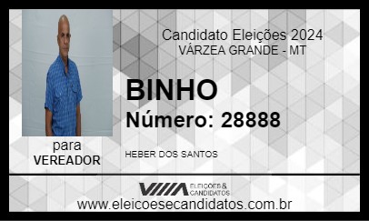 Candidato BINHO 2024 - VÁRZEA GRANDE - Eleições