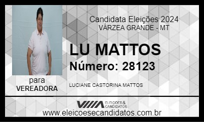 Candidato LU MATTOS 2024 - VÁRZEA GRANDE - Eleições