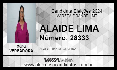 Candidato ALAIDE LIMA 2024 - VÁRZEA GRANDE - Eleições