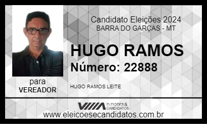 Candidato HUGO RAMOS 2024 - BARRA DO GARÇAS - Eleições