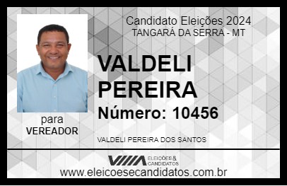 Candidato VALDELI PEREIRA 2024 - TANGARÁ DA SERRA - Eleições