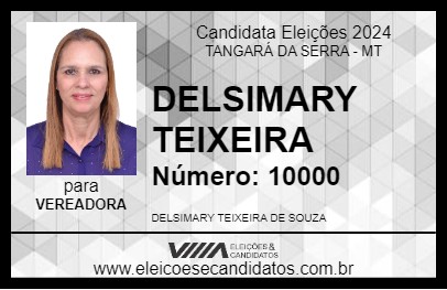 Candidato DELSIMARY TEIXEIRA 2024 - TANGARÁ DA SERRA - Eleições