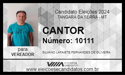 Candidato CANTOR 2024 - TANGARÁ DA SERRA - Eleições