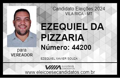 Candidato EZEQUIEL DA PIZZARIA 2024 - VILA RICA - Eleições