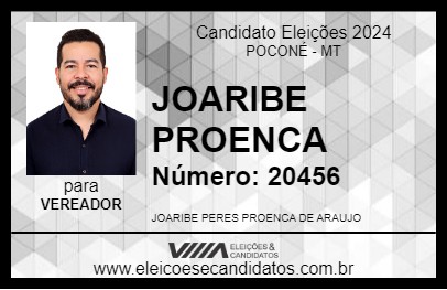 Candidato JOARIBE PROENCA 2024 - POCONÉ - Eleições