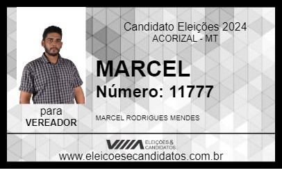 Candidato MARCEL 2024 - ACORIZAL - Eleições