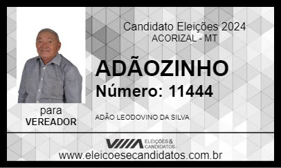 Candidato ADÃOZINHO 2024 - ACORIZAL - Eleições