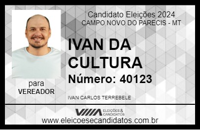 Candidato IVAN CARLOS 2024 - CAMPO NOVO DO PARECIS - Eleições