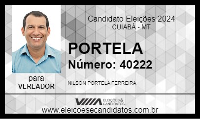 Candidato PORTELA 2024 - CUIABÁ - Eleições