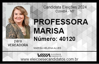 Candidato PROFESSORA MARISA 2024 - CUIABÁ - Eleições