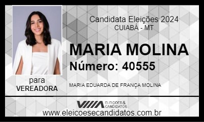 Candidato MARIA MOLINA 2024 - CUIABÁ - Eleições