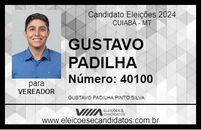 Candidato GUSTAVO PADILHA 2024 - CUIABÁ - Eleições