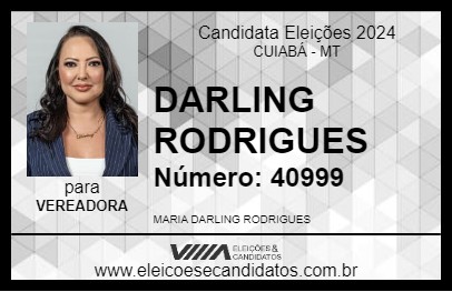 Candidato DARLING RODRIGUES 2024 - CUIABÁ - Eleições