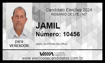 Candidato JAMIL 2024 - ROSÁRIO OESTE - Eleições