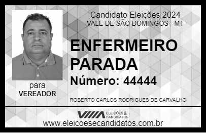 Candidato ENFERMEIRO PARADA 2024 - VALE DE SÃO DOMINGOS - Eleições