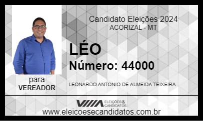 Candidato LÉO 2024 - ACORIZAL - Eleições