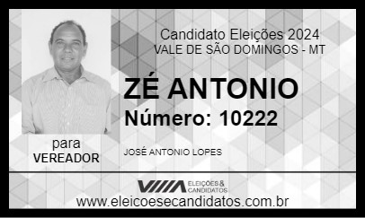 Candidato ZÉ ANTONIO 2024 - VALE DE SÃO DOMINGOS - Eleições