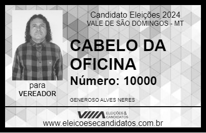 Candidato CABELO DA OFICINA 2024 - VALE DE SÃO DOMINGOS - Eleições