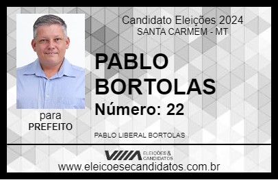 Candidato PABLO BORTOLAS 2024 - SANTA CARMEM - Eleições