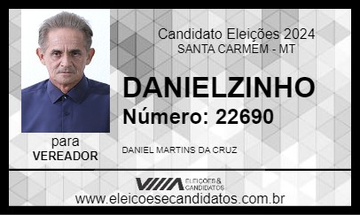 Candidato DANIELZINHO 2024 - SANTA CARMEM - Eleições