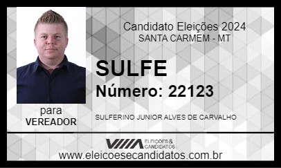 Candidato SULFE 2024 - SANTA CARMEM - Eleições