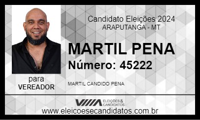 Candidato MARTIL PENA 2024 - ARAPUTANGA - Eleições