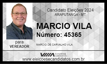 Candidato MARCIO VILA 2024 - ARAPUTANGA - Eleições