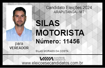 Candidato SILAS MOTORISTA 2024 - ARAPUTANGA - Eleições