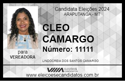 Candidato CLEO CAMARGO 2024 - ARAPUTANGA - Eleições