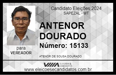 Candidato ANTENOR DOURADO 2024 - SAPEZAL - Eleições