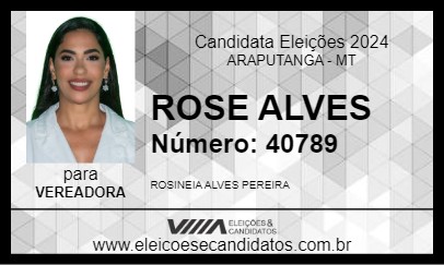 Candidato ROSE ALVES 2024 - ARAPUTANGA - Eleições