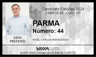 Candidato PARMA 2024 - CAMPOS DE JÚLIO - Eleições