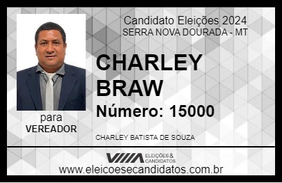 Candidato CHARLEY BRAW 2024 - SERRA NOVA DOURADA - Eleições