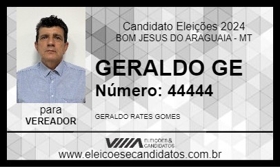 Candidato GERALDO GE 2024 - BOM JESUS DO ARAGUAIA - Eleições