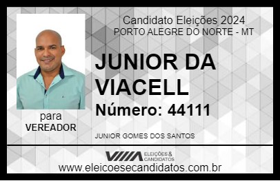 Candidato JUNIOR DA VIACELL 2024 - PORTO ALEGRE DO NORTE - Eleições