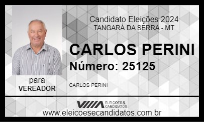 Candidato CARLOS PERINI 2024 - TANGARÁ DA SERRA - Eleições